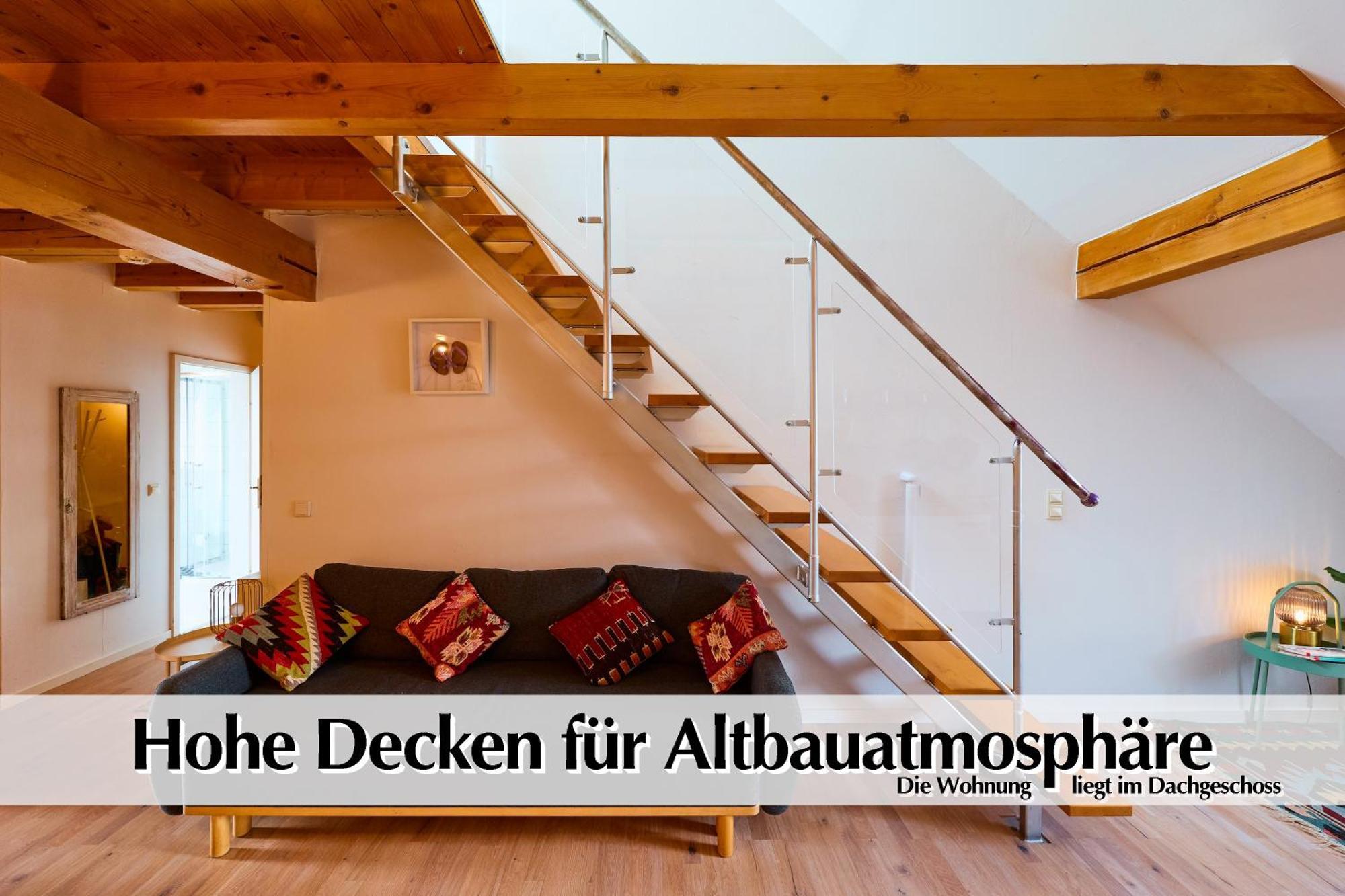 Helle 72Qm Maisonette Wohnung Im Herzen Erfurts Mit Kingsize Bett, Smart-Tv, Etc Екстериор снимка